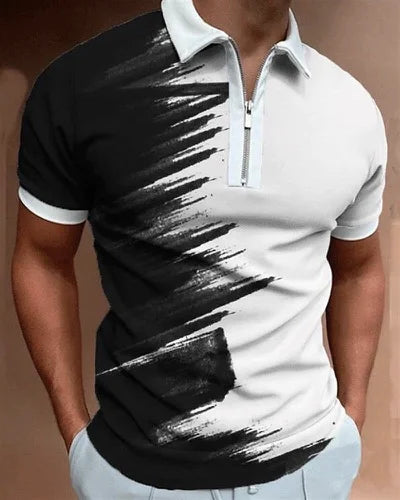 Polo Shirts Streetwear Flag Print