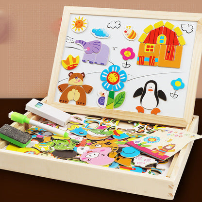 Multifunction Wooden Puzzle Board