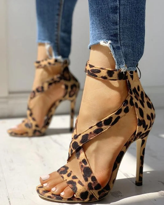 High Heels Leopard Shoes