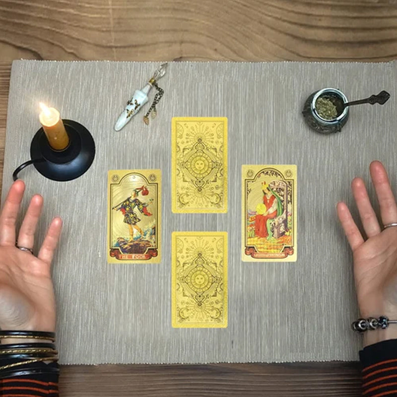 Tarot Gold Deck Card