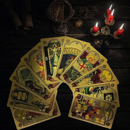 Tarot Gold Deck Card