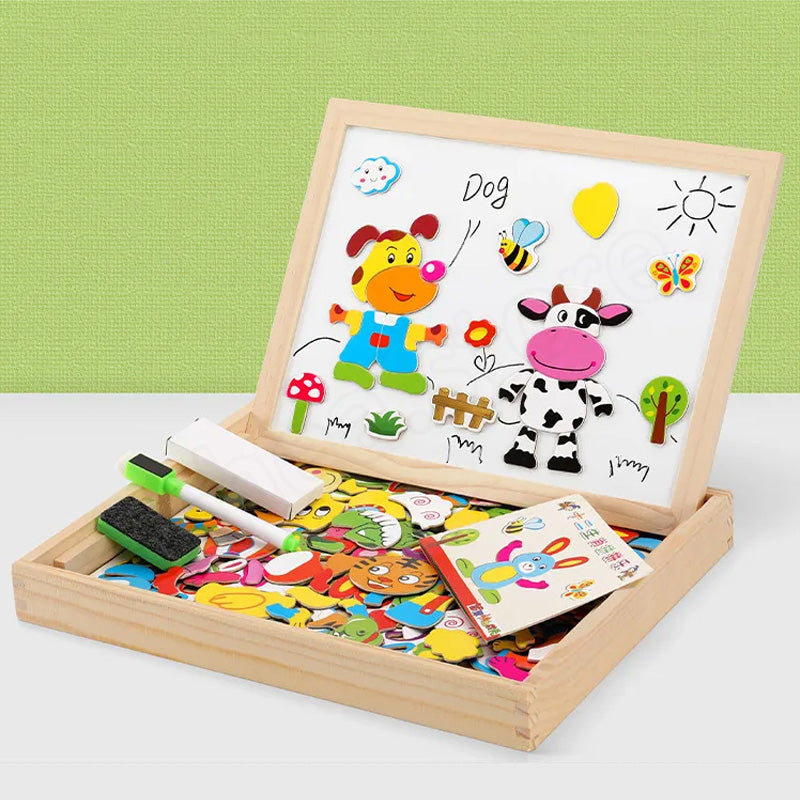 Multifunction Wooden Puzzle Board