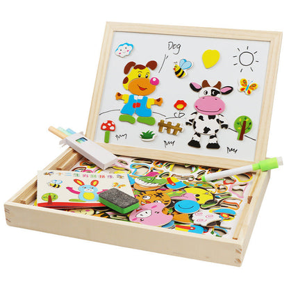 Multifunction Wooden Puzzle Board