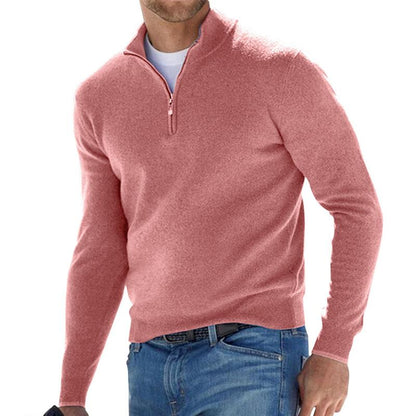 Collared Zipper Sweatshirt