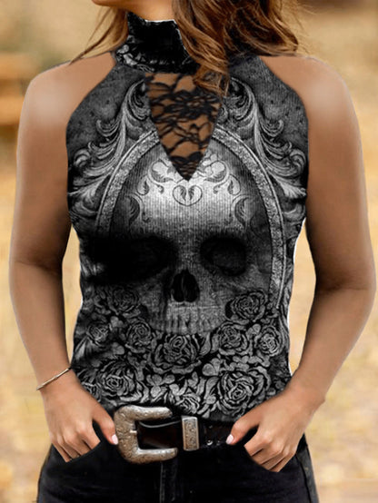 Punk Skull Lace Longsleeve