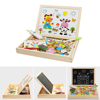 Multifunction Wooden Puzzle Board