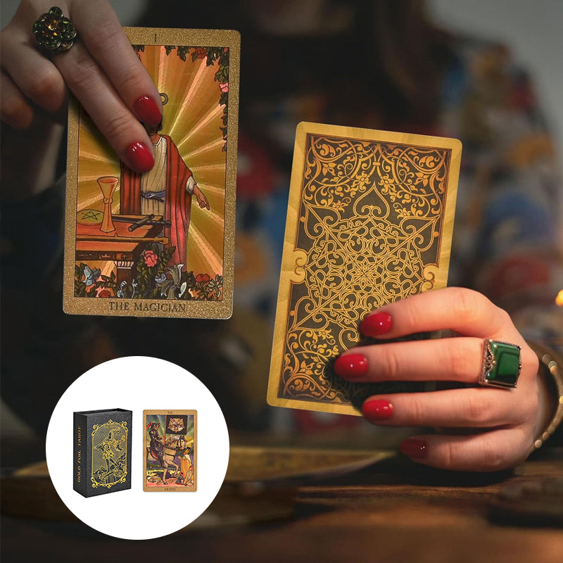 Tarot Gold Deck Card