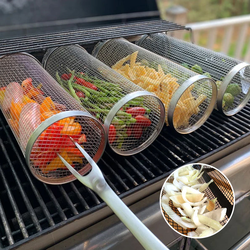 Roestvrijstalen grillmand - Perfect voor BBQ en gegrilde lekkernijen