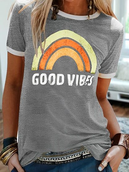 Good Vibes Print T-shirt