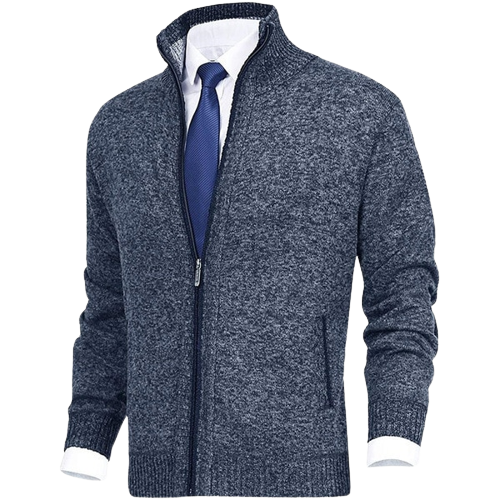 Stand Collar Men's Cardigan