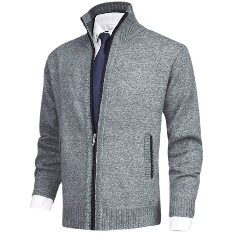 Stand Collar Men's Cardigan