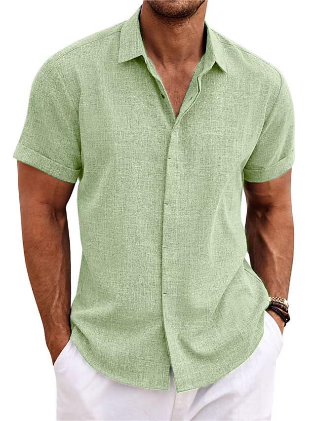 Chemise d'été en coton pour hommes