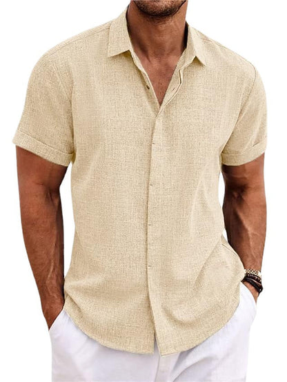 Chemise d'été en coton pour hommes