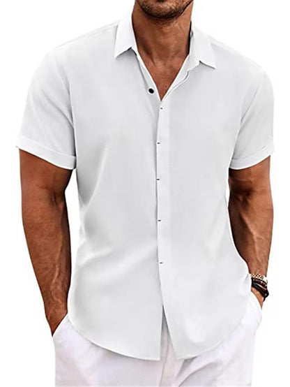 Chemise d'été en coton pour hommes