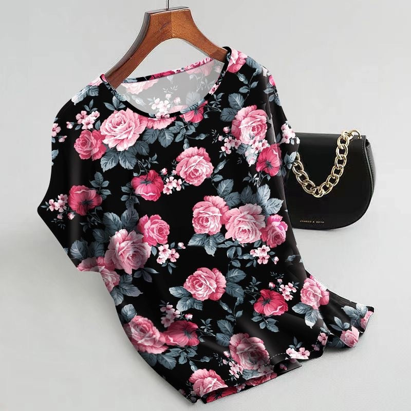 Fashion Floral Print Blouse