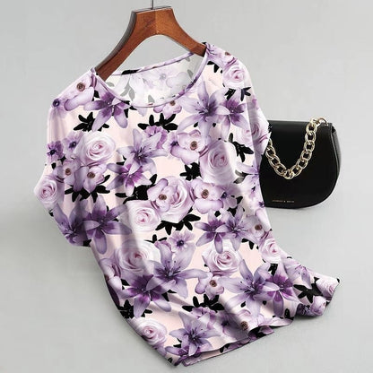 Fashion Floral Print Blouse