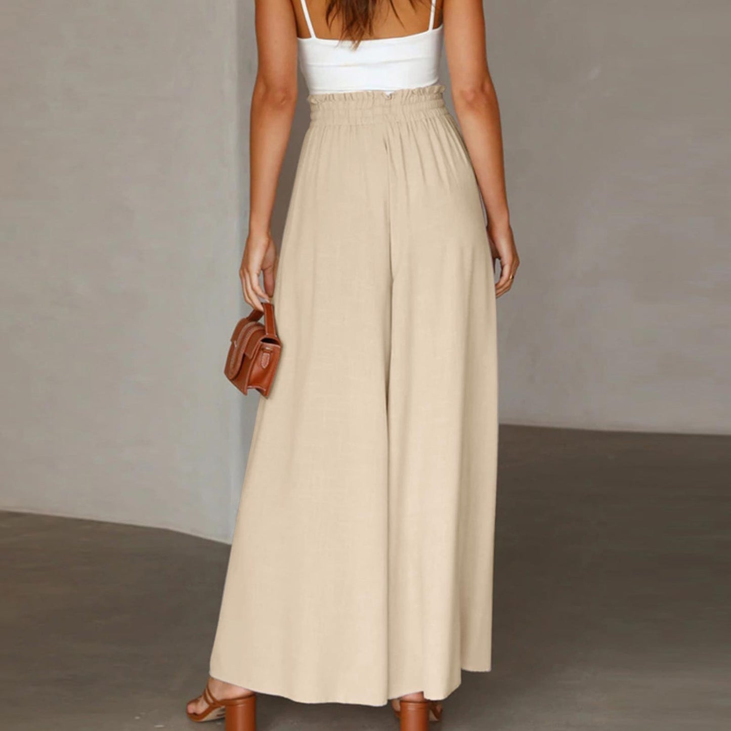 High waist Wide Leg Trousers