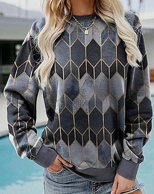 Geometric Casual Sweatshirt Design