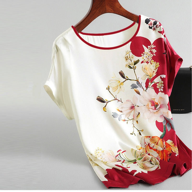 Fashion Floral Print Blouse