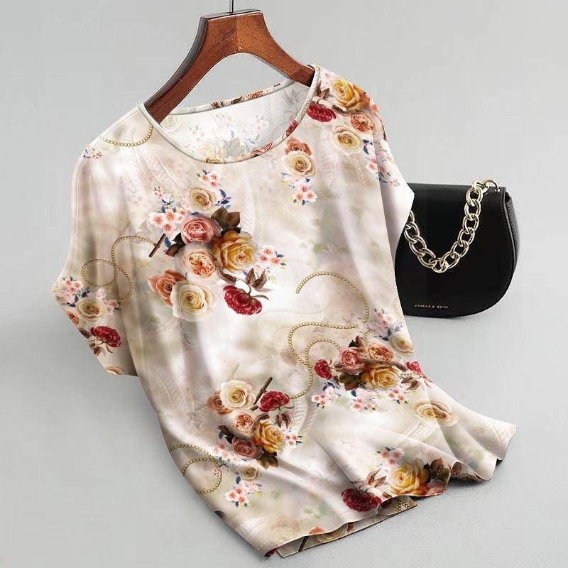 Fashion Floral Print Blouse