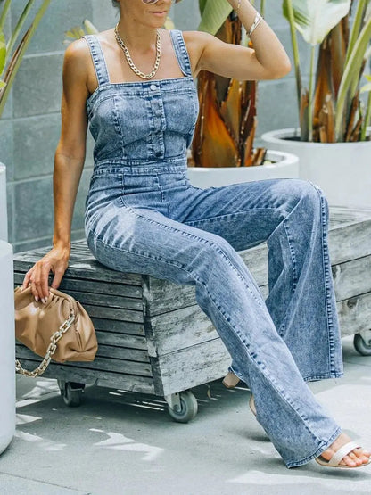 Dames Denim Jumpsuit - Tijdloze stijl voor elk seizoen