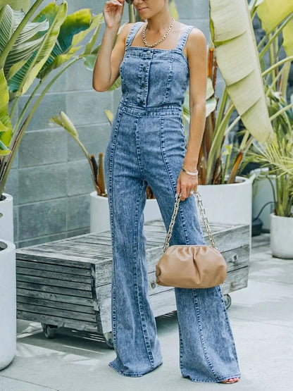 Dames Denim Jumpsuit - Tijdloze stijl voor elk seizoen