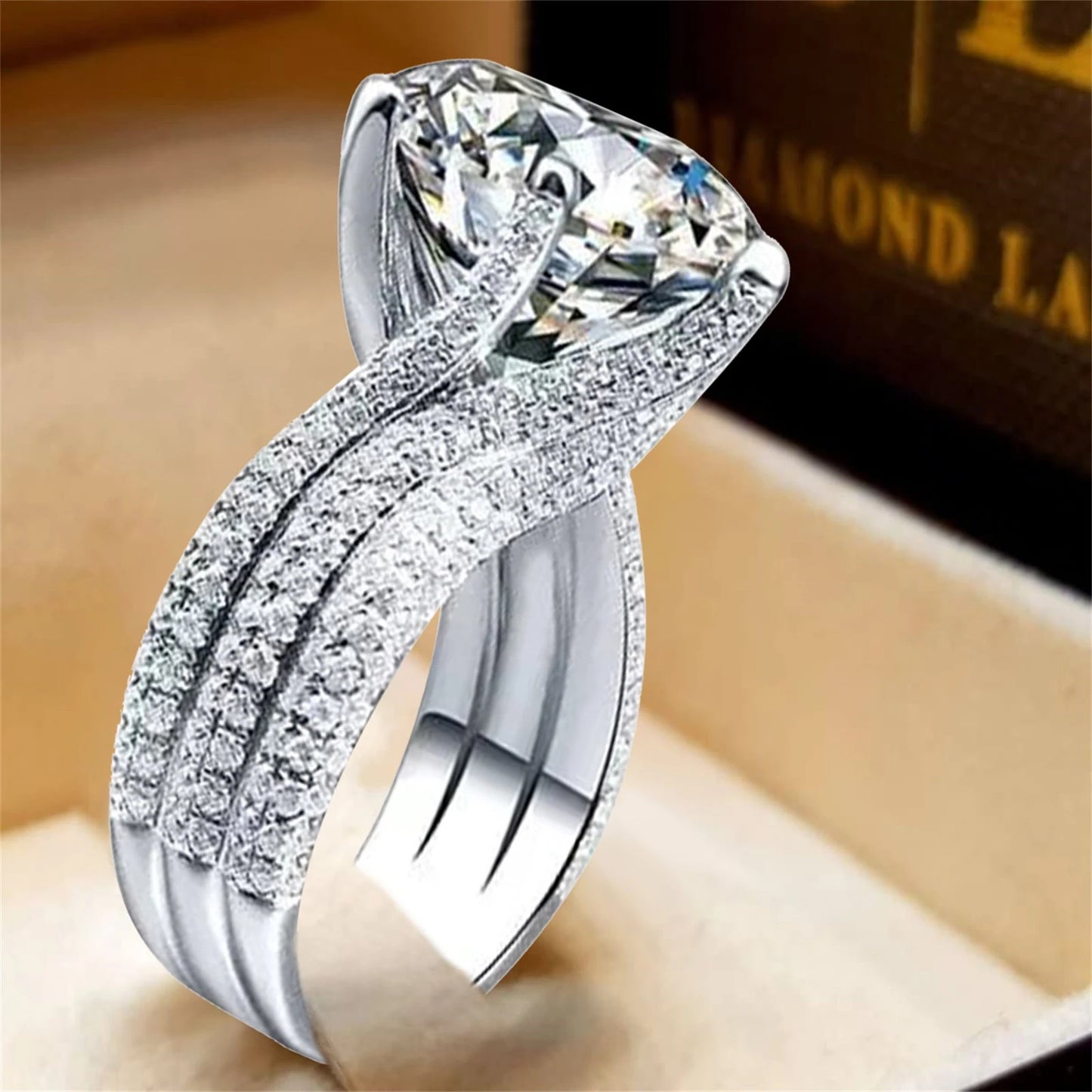 Luxury Rose Diamond Ring