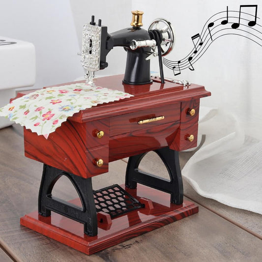 Mini Sewing Machine Music Box