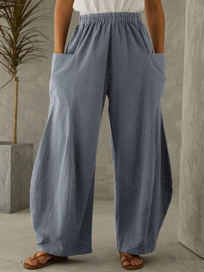 Large Pocket Wide Leg Pants