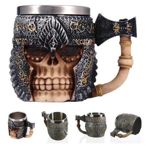 Skull Vikings Handmade Mug