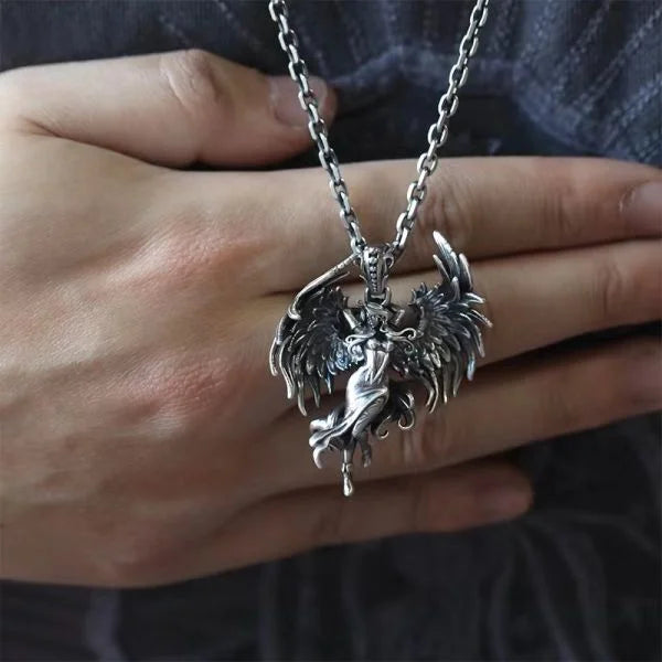Feather Angel Wing Pendant Necklace