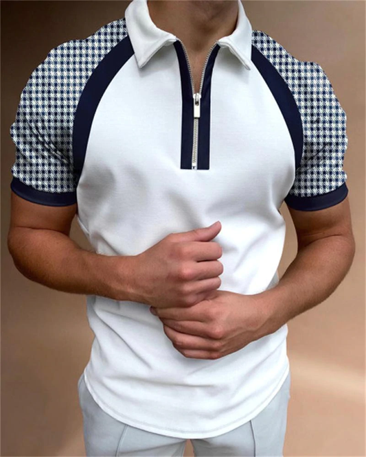 Shirts Turn-Down Collar Zippers