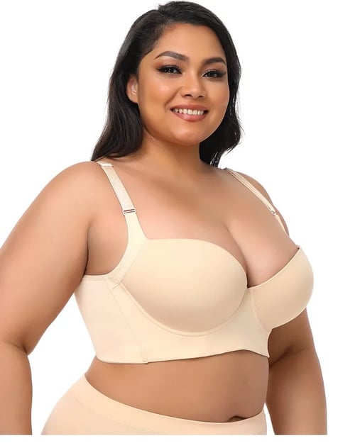 Plus Size Seamless Balconette Bra