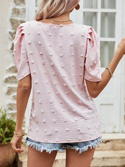 Chiffon Puff Sleeve Tops