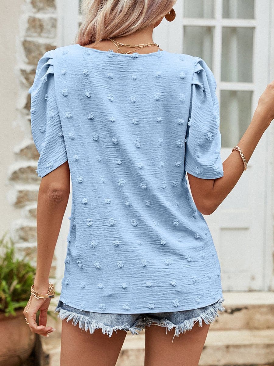 Chiffon Puff Sleeve Tops