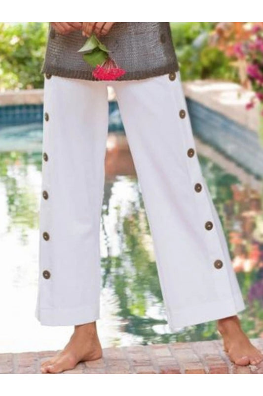 Casual Pants with Button